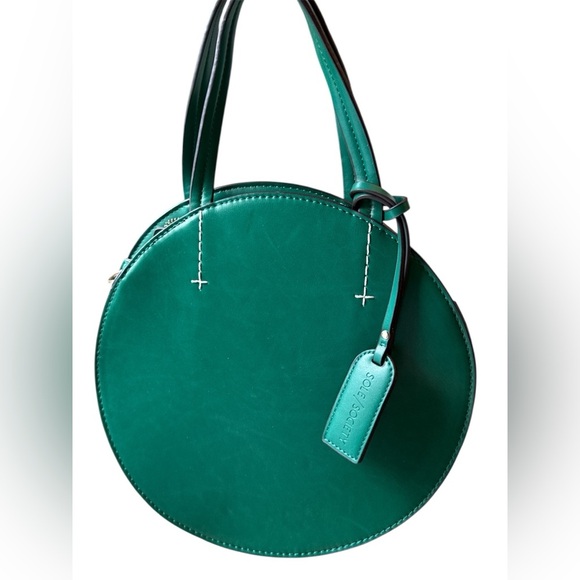 Sole Society green round top handle bag - Picture 1 of 13